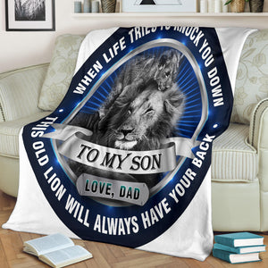 Old Lion Will Always Have Your Back: Premium Blanket